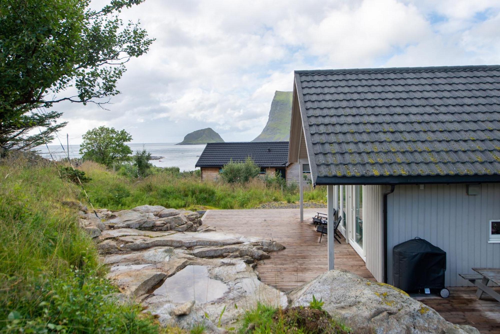 Haukland Beach Panorama Offersoya Exterior photo