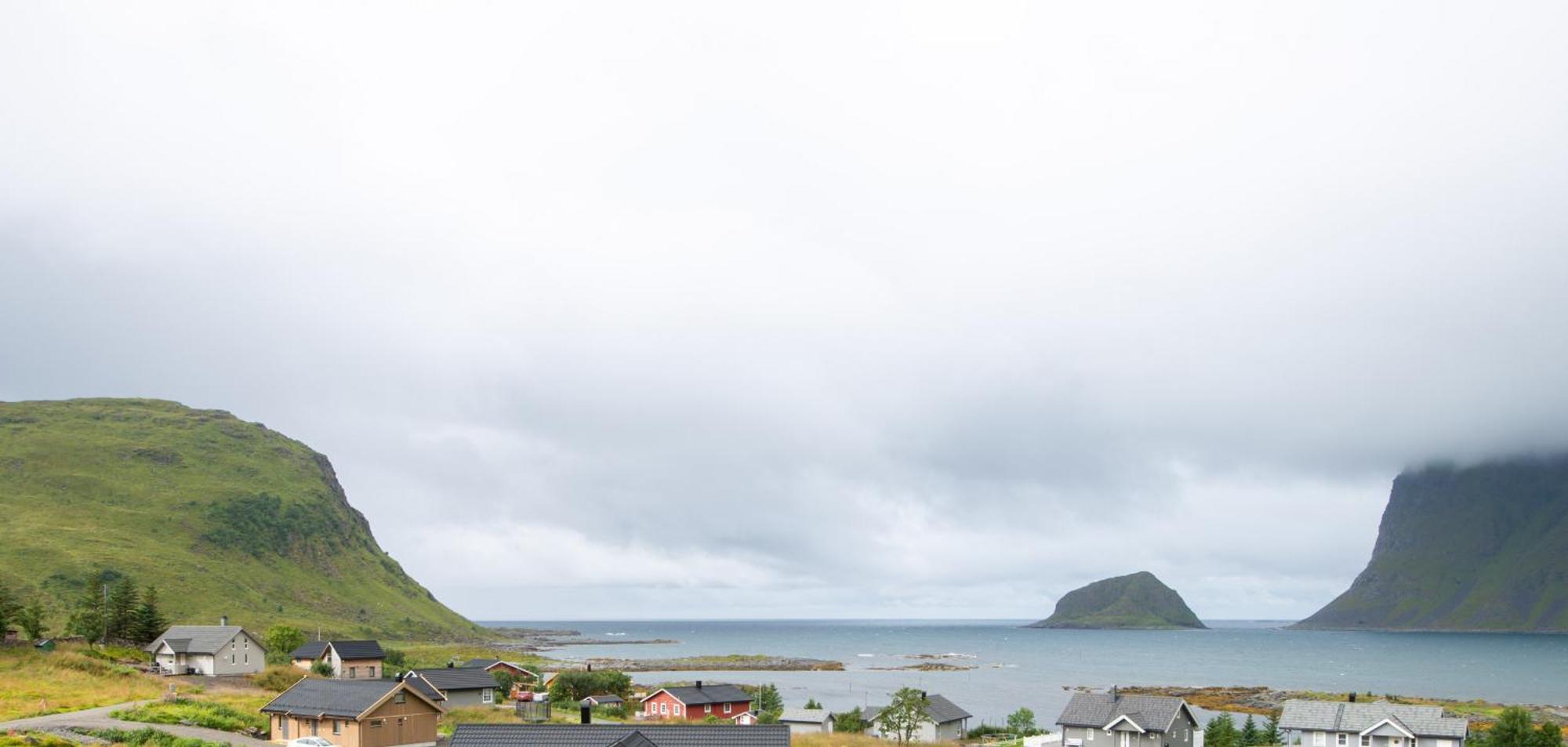 Haukland Beach Panorama Offersoya Exterior photo
